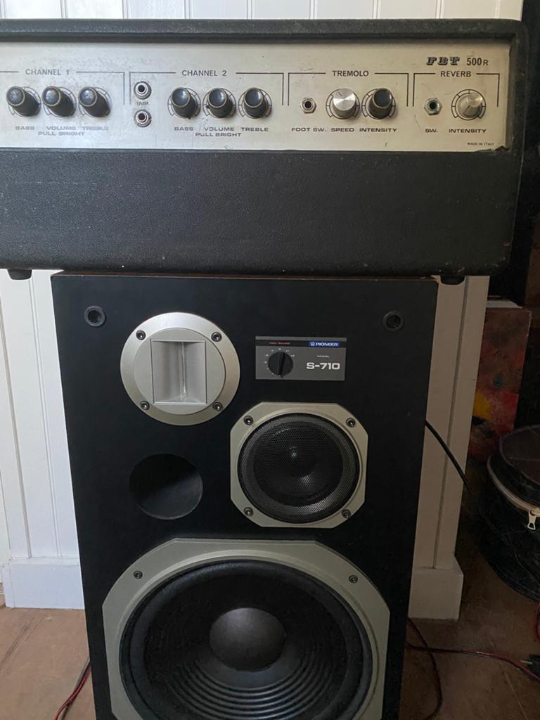 Buizen-gitaar versterker FBT500R, jaren ‘60, Ophalen, Gebruikt, 50 tot 100 watt