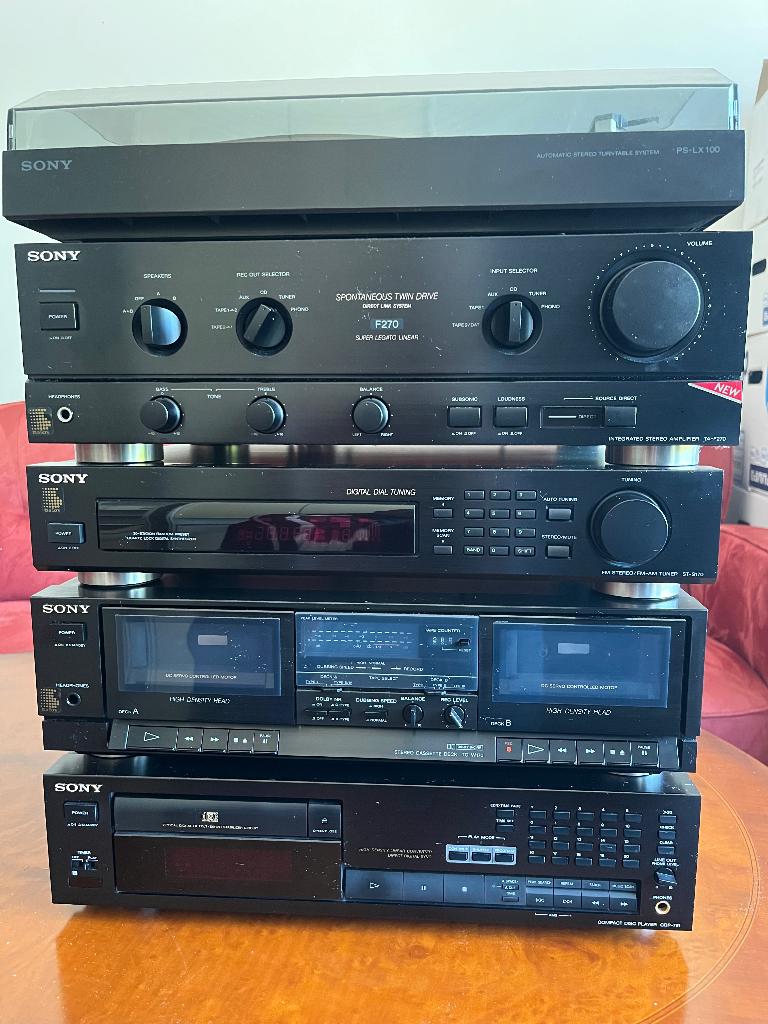 Sterio set Sony, Gebruikt, Losse componenten, Tuner of Radio, Ophalen