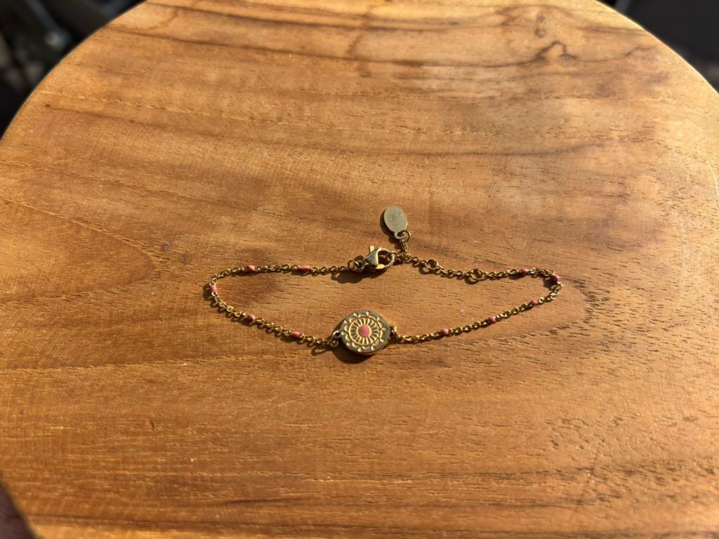 Armband, Staal, Nieuw, Ophalen of Verzenden, Met bedels of kralen