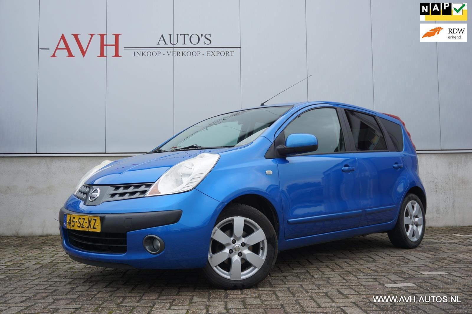 Nissan Note 1.6 First Note, Voorwielaandrijving, Gebruikt, 4 cilinders, Blauw