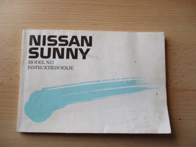 Nissan Sunny Model N13 instruktieboekje 1989, Ophalen of Verzenden
