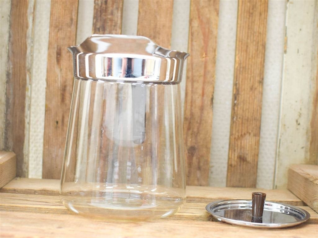 Vintage Glazen koffiekan 52211, Huis en Inrichting, Ophalen of Verzenden, Gebruikt, Aardewerk, Bord(en)