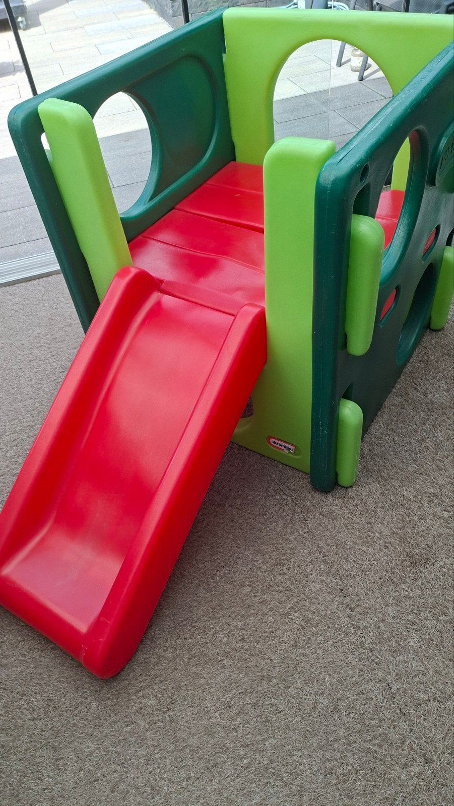 Little Tikes Klimtoestel met Glijbaan - Rood/Groen, Kinderen en Baby's, Speelgoed | Buiten | Speeltoestellen, Ophalen, Gebruikt