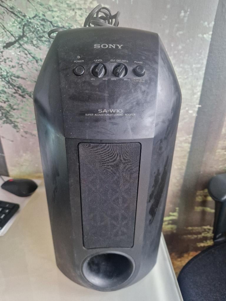 Sony Subwoofer Sa-W10 actieve woofer, Gebruikt, Subwoofer, Ophalen of Verzenden, Sony