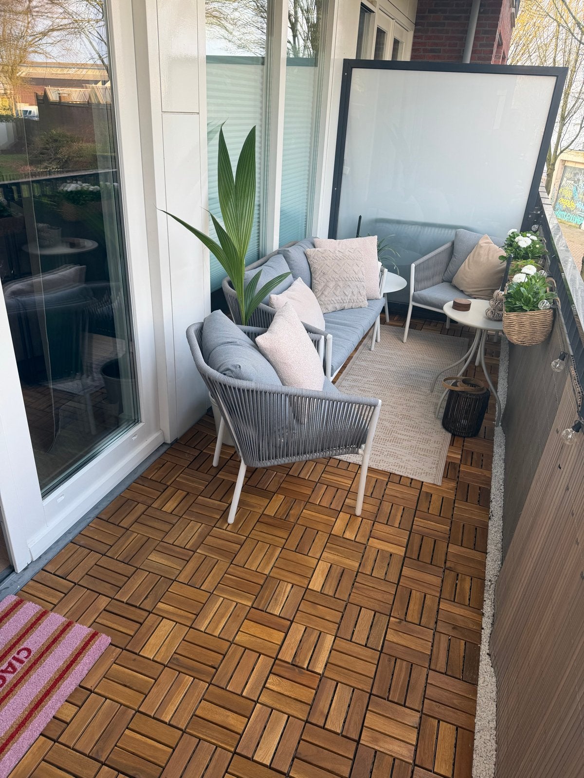 IKEA Balkontegels - Houten Terrastegels voor Buiten, Tuin en Terras, Ophalen, Gebruikt, Minder dan 5 m², Hout