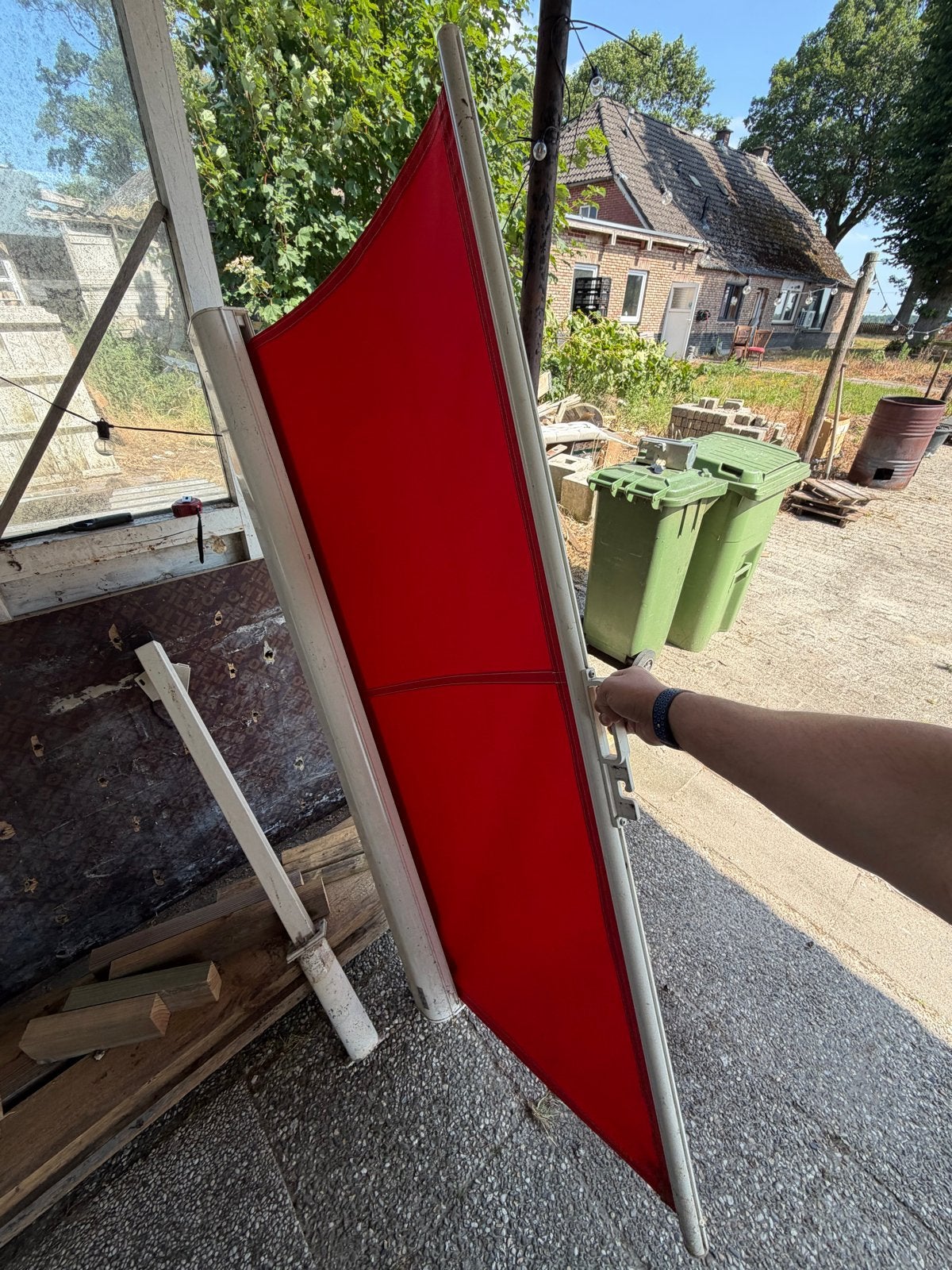 Stobag Markies SR6000 - Rood - 180x300 cm, Tuin en Terras, Ophalen, Gebruikt, 150 tot 300 cm, Markies