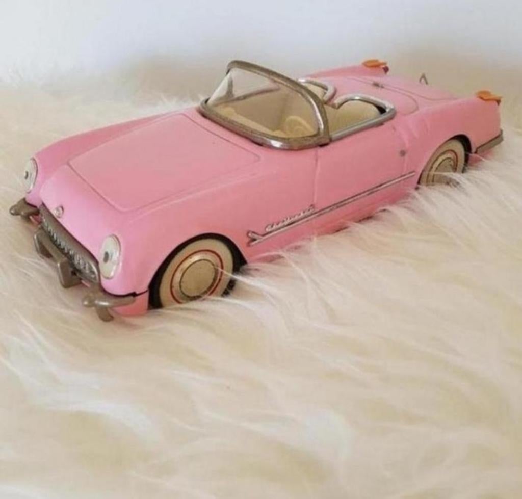 chevrolet corvette cabrio pink hot wheels auto '80 rose, Ophalen of Verzenden, Zo goed als nieuw