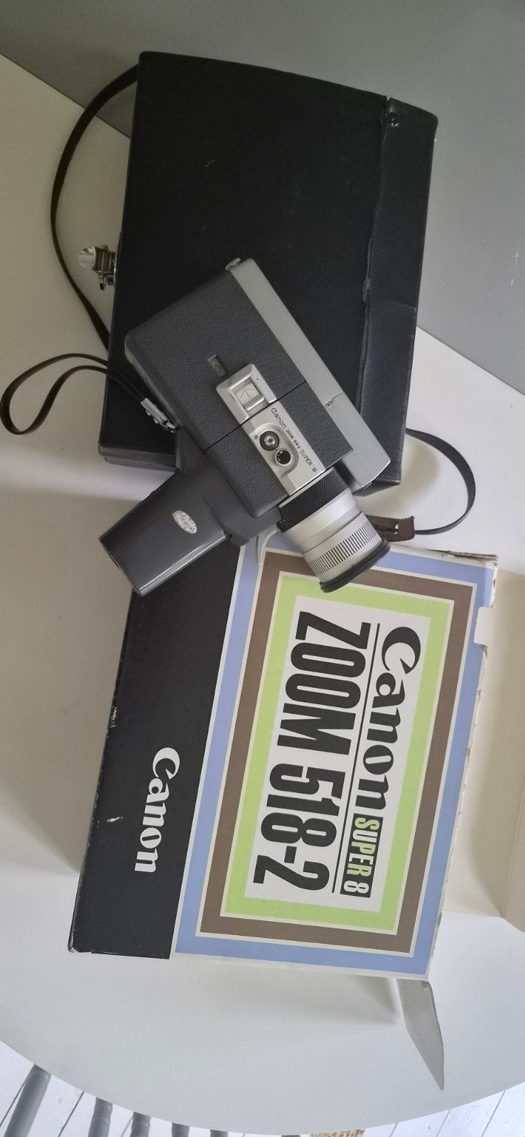 Vintage Canon Super 8 Zoom 518-2 filmcamera met koffer, Ophalen, 8mm, Camera