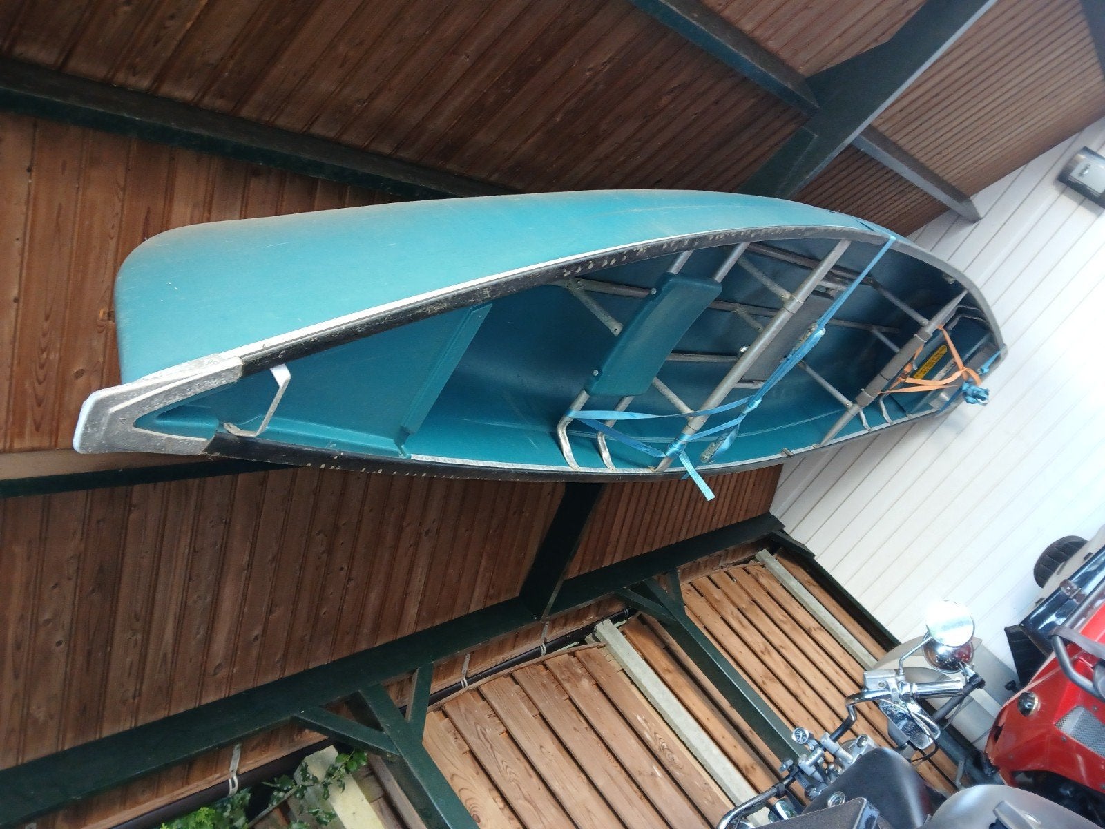 COLEMAN 3 PERSOONS KANO, Watersport en Boten, Ophalen, Zo goed als nieuw, Canadese kano of Open kano, Met peddels