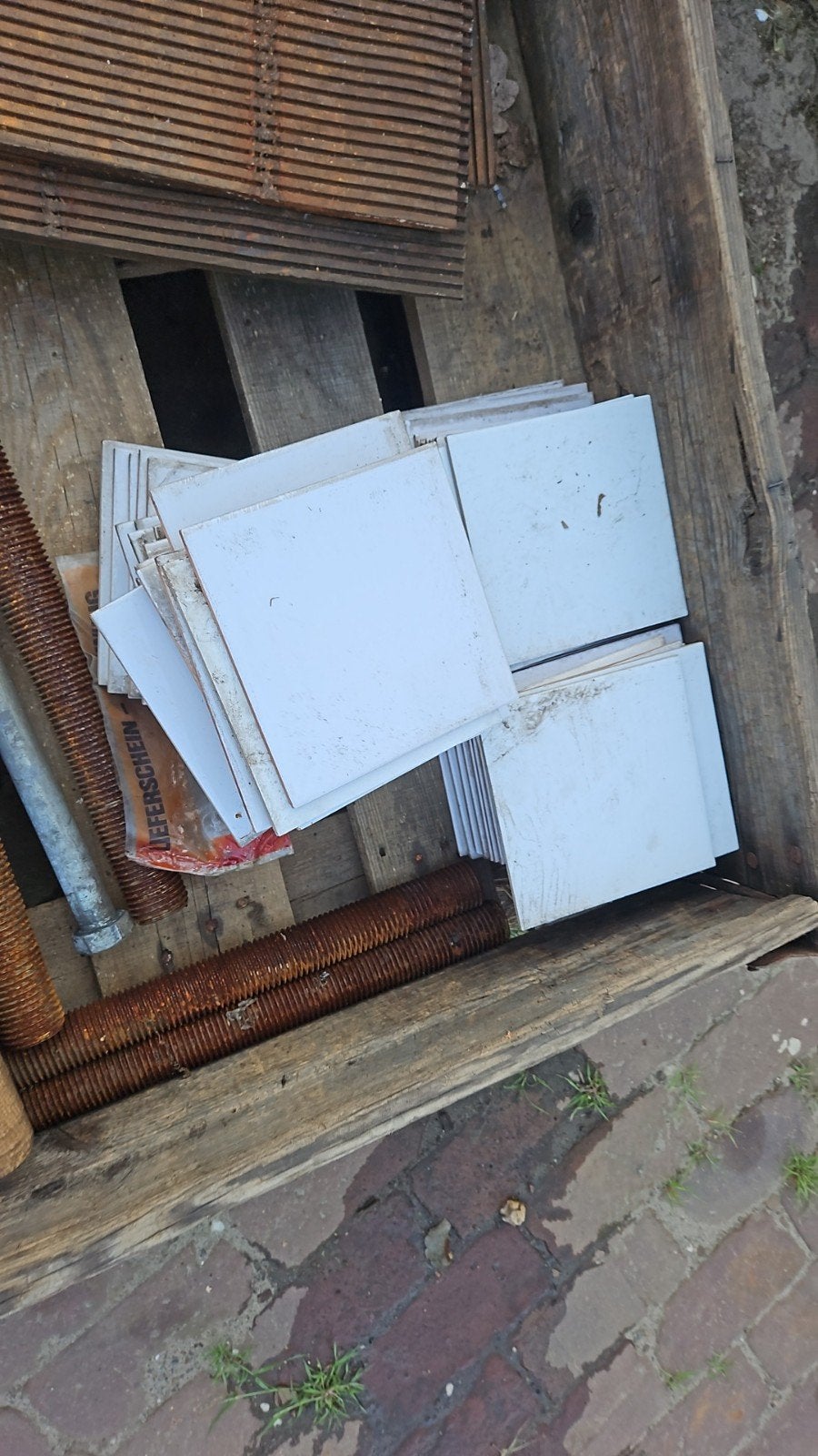 Witte tegeltjes, Doe-het-zelf en Verbouw, Tegels, Minder dan 20 cm, Minder dan 5 m², Wandtegels, Keramiek
