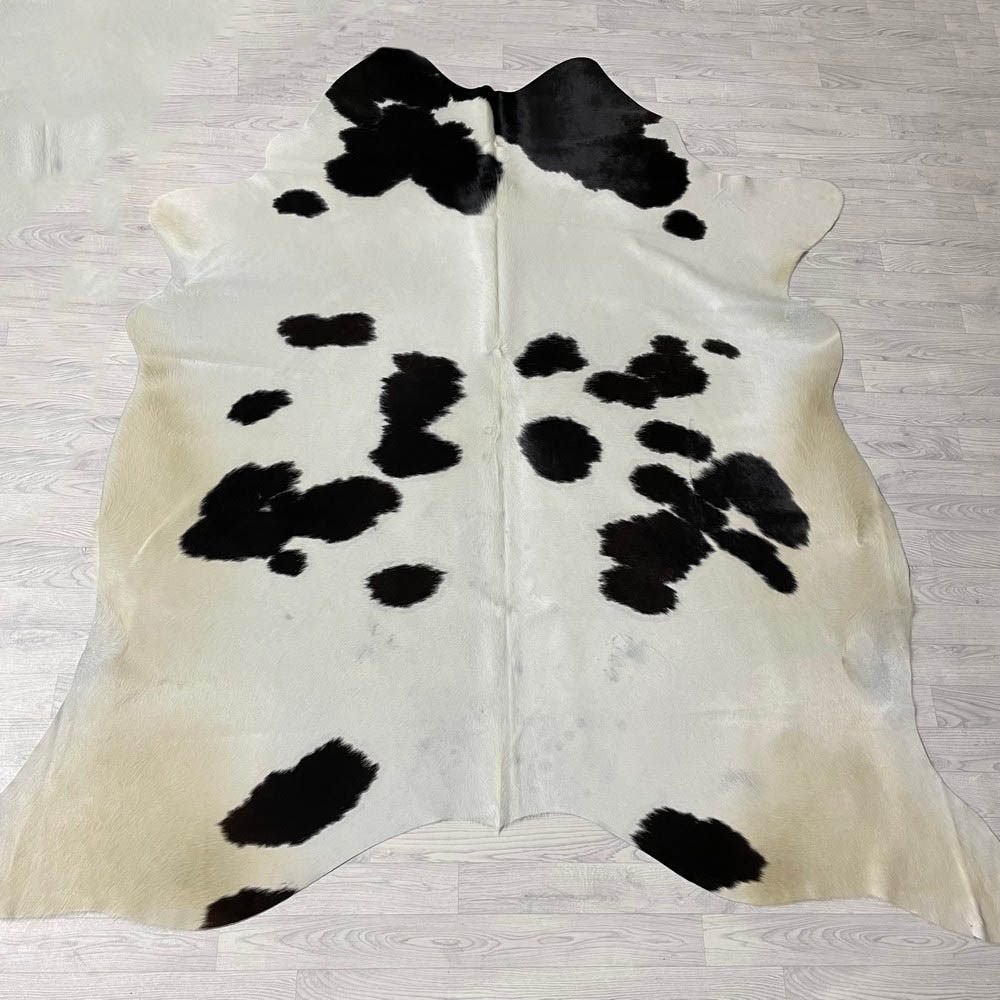 Koeienhuid zwart wit creme 245x225cm B-keus | Lederstore, Landelijk, modern, Scandinavisch, industrieel, 200 cm of meer, Zwart