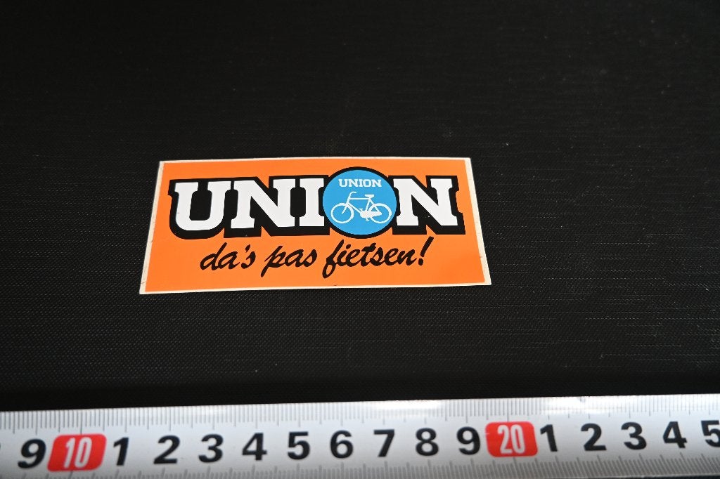 sticker UNION da's pas fietsen! (oranje), Ophalen, Zo goed als nieuw