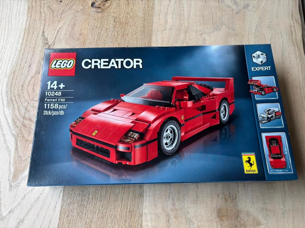 Lego Ferrari F40 10248, Ophalen of Verzenden, Zo goed als nieuw