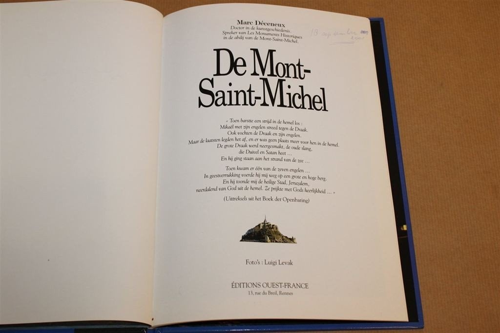 De Mont-Saint-Michel — Geïllustreerde Gids 1995 Nederlands, Ophalen of Verzenden, Gelezen, Europa