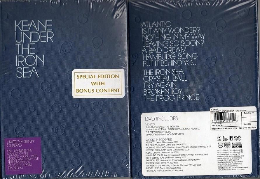 KEANE UNDER THE IRON SEA SPECIAL DVD EDITION Bonus Content, Ophalen of Verzenden, Nieuw in verpakking