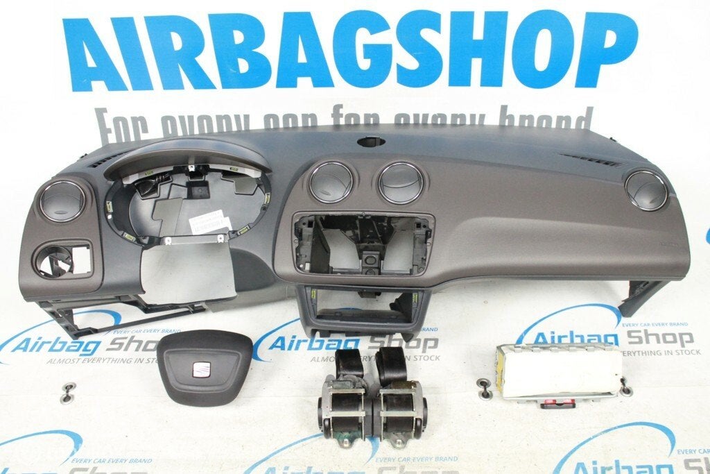 Airbag set Dashboard zwart/bruin navi Seat Ibiza (2008-2015)