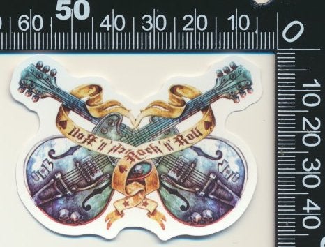 Sticker: Rock n Roll (24), Ophalen of Verzenden, Zo goed als nieuw, Bedrijf of Vereniging
