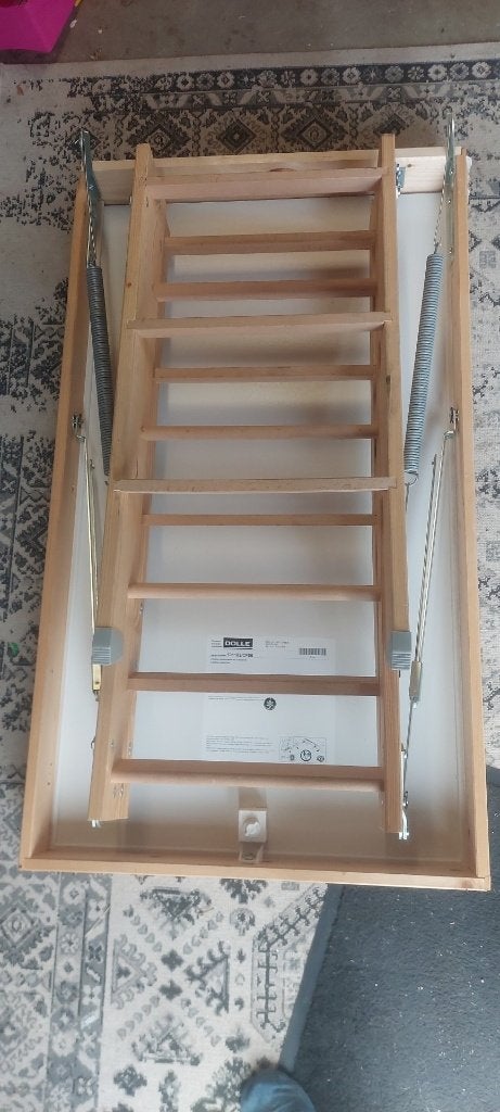 Zoldertrap, Doe-het-zelf en Verbouw, Ladders en Trappen, Ophalen, Gebruikt, Trap, Opvouwbaar of Inschuifbaar