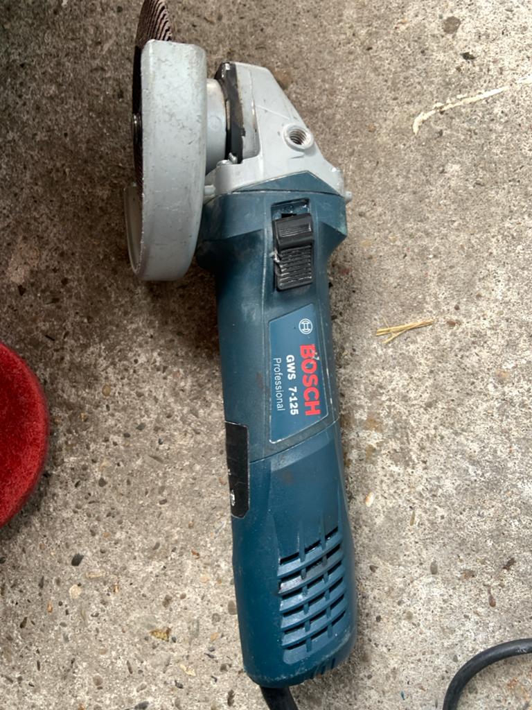 Bosch GWS 7-125 Professional Haakse Slijpmachine, Ophalen of Verzenden, Gebruikt, Minder dan 700 watt, Haakse handslijpmachine