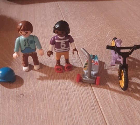 Playmobil divers, fiets, step, Ophalen of Verzenden, Gebruikt, Losse onderdelen