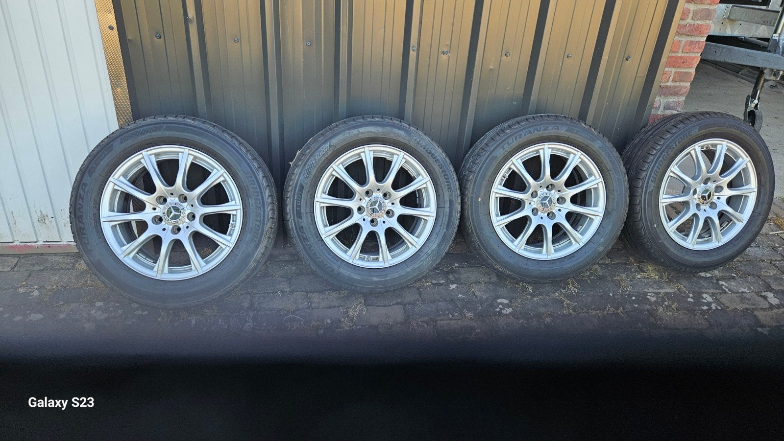 16 inch velgen met banden mercedes, Ophalen, Gebruikt, 16 inch, 205 mm