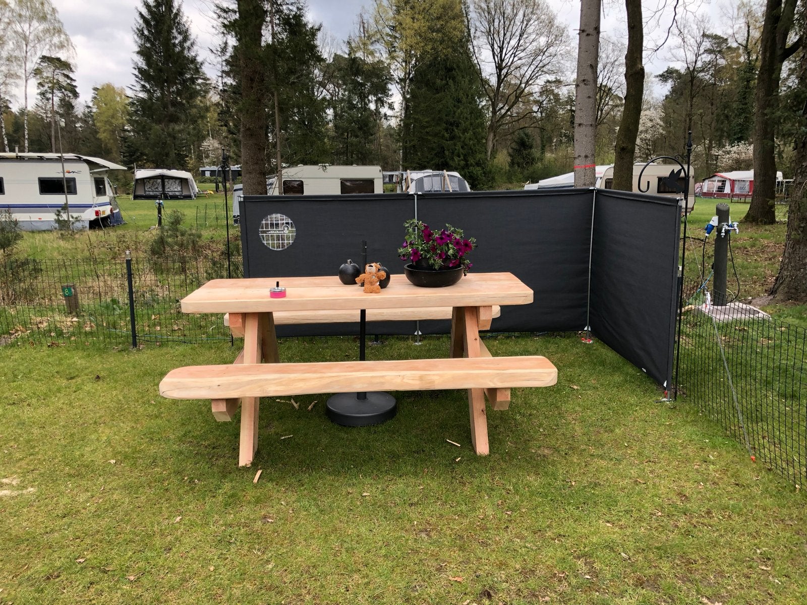 Isabella windscherm Granite, Caravans en Kamperen, Ophalen, Zo goed als nieuw