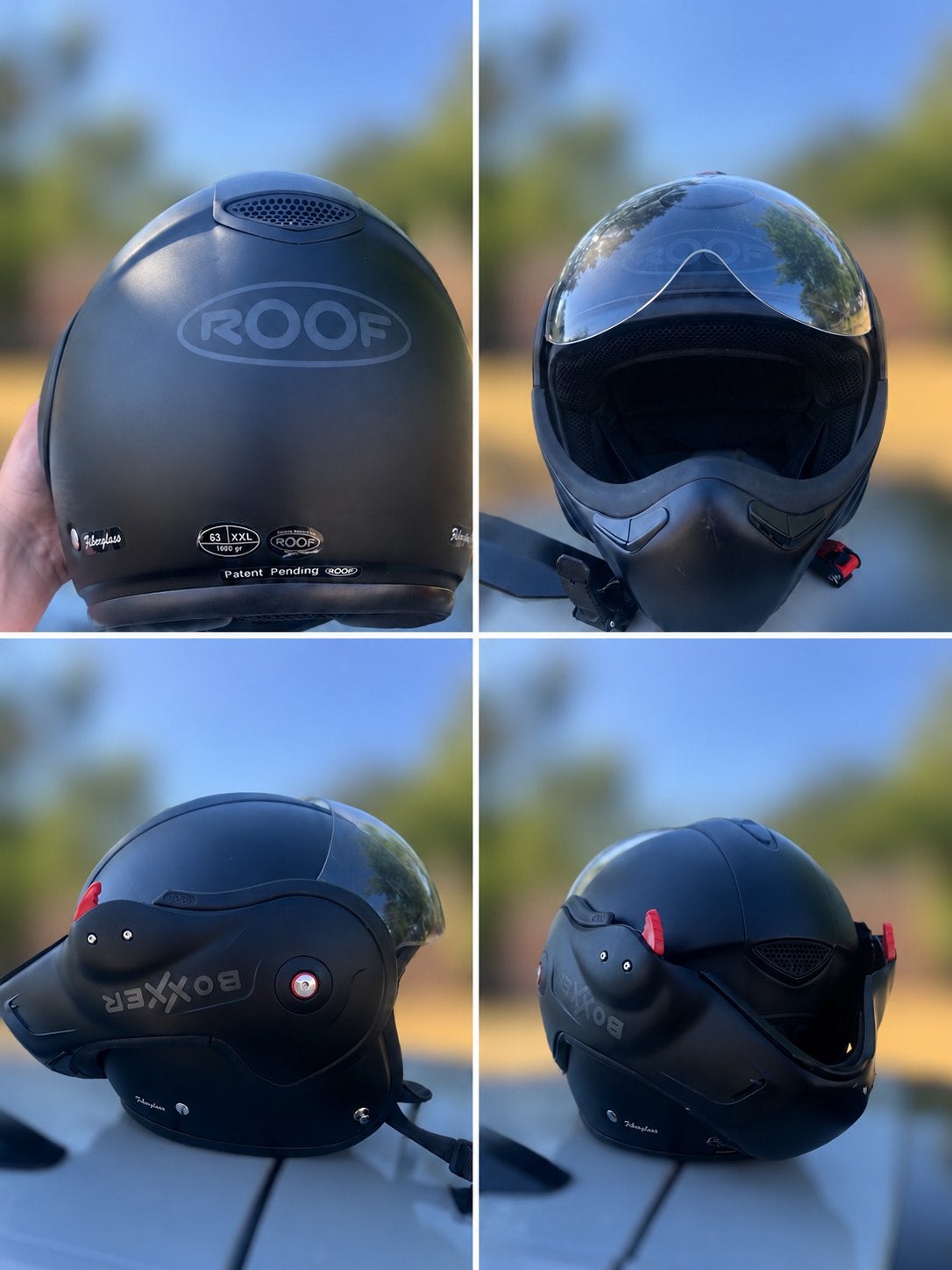 Roof Boxxer helm XXL, Motoren, Kleding | Motorhelmen, Systeemhelm, Heren, XXL, Tweedehands