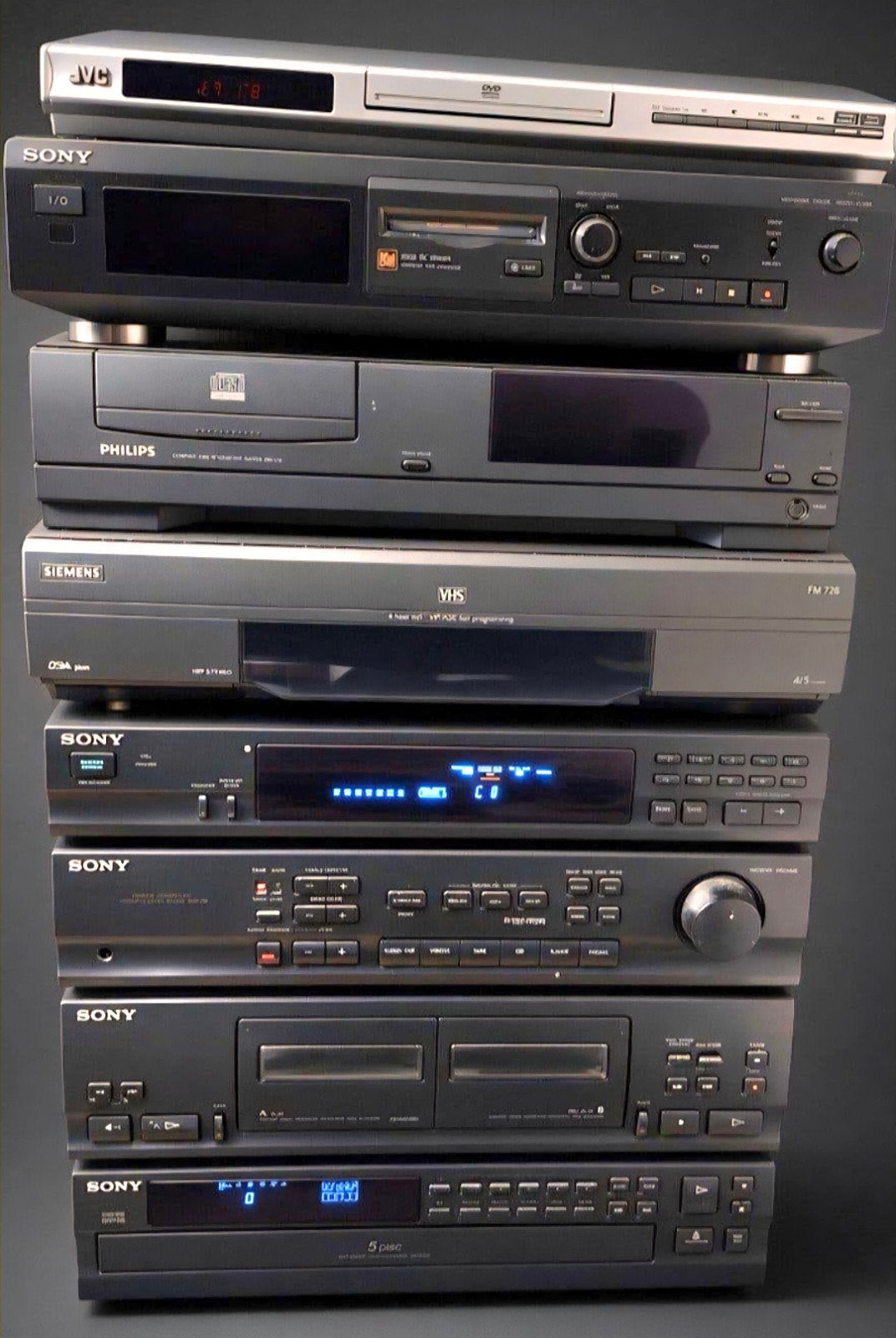 Complete en goedwerkende Sony stereo set (losse componenten), Gebruikt, Cassettedeck, Sony, Losse componenten