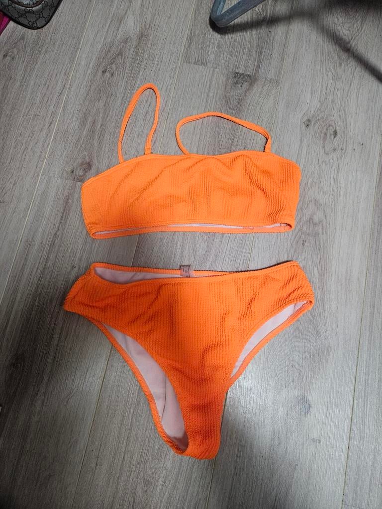 1 zomer gedragen,Maten staan ook op de foto, Ophalen, Gedragen, Oranje, Bikini
