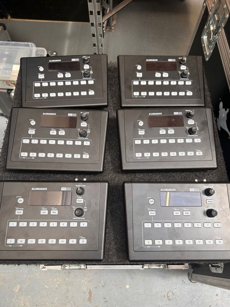6x Allen en heath ME500 + ME-U POE, Ophalen, Zo goed als nieuw, 20 kanalen of meer