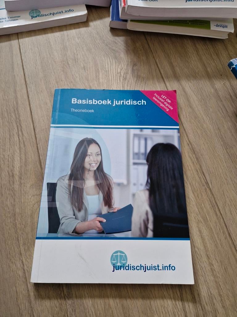 Basisboek Juridisch - Theorieboek (MBO/HBO), Boeken, Gelezen, Ophalen of Verzenden, Maaike Timmer, Gerwin Haveman, MBO
