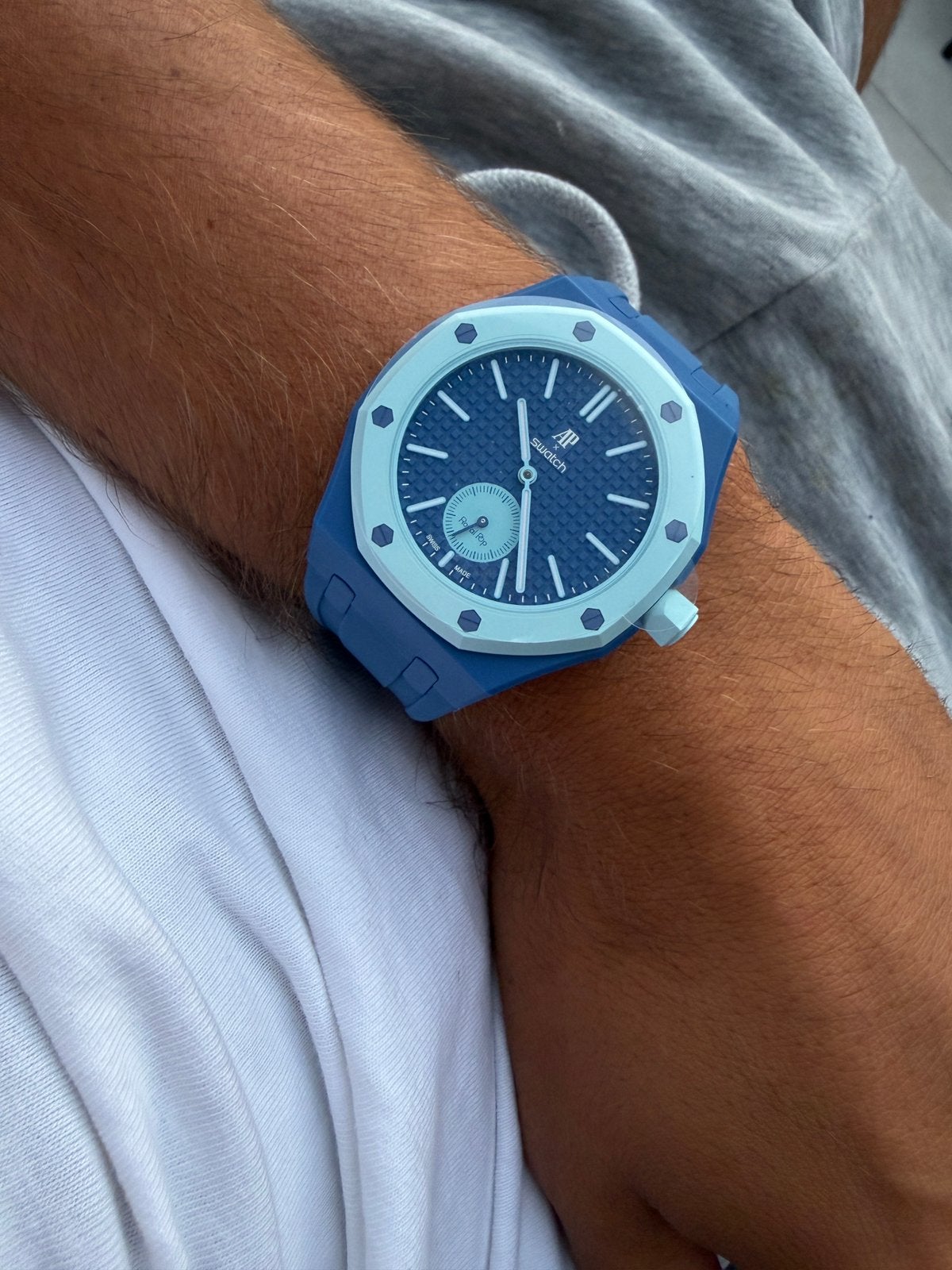 AP x Swatch Royal Pop Blauw, --, Nieuw, Ophalen of Verzenden, --