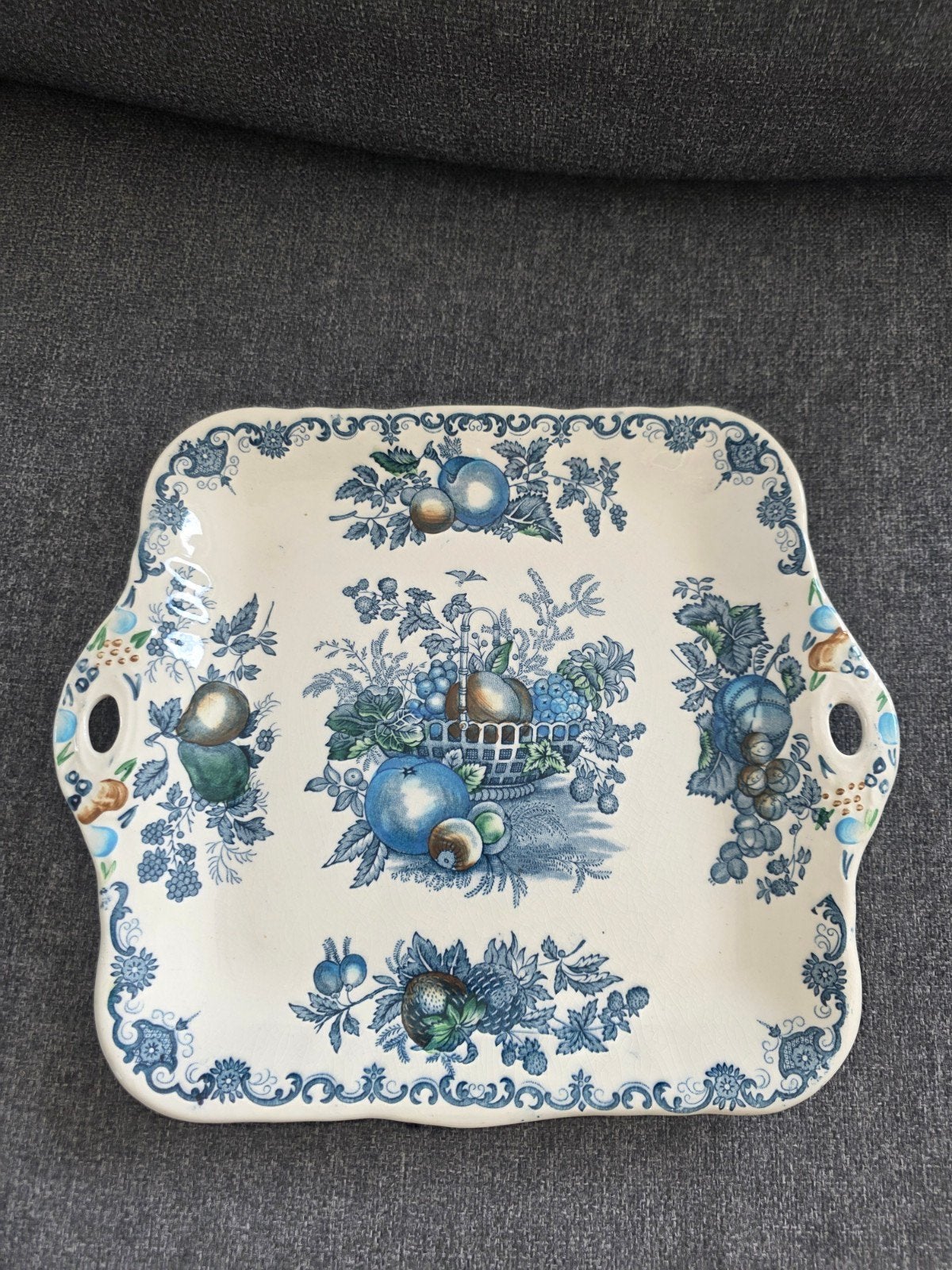 Vintage Mason's Ironstone Fruits serveerschaal, Antiek en Kunst, Ophalen of Verzenden