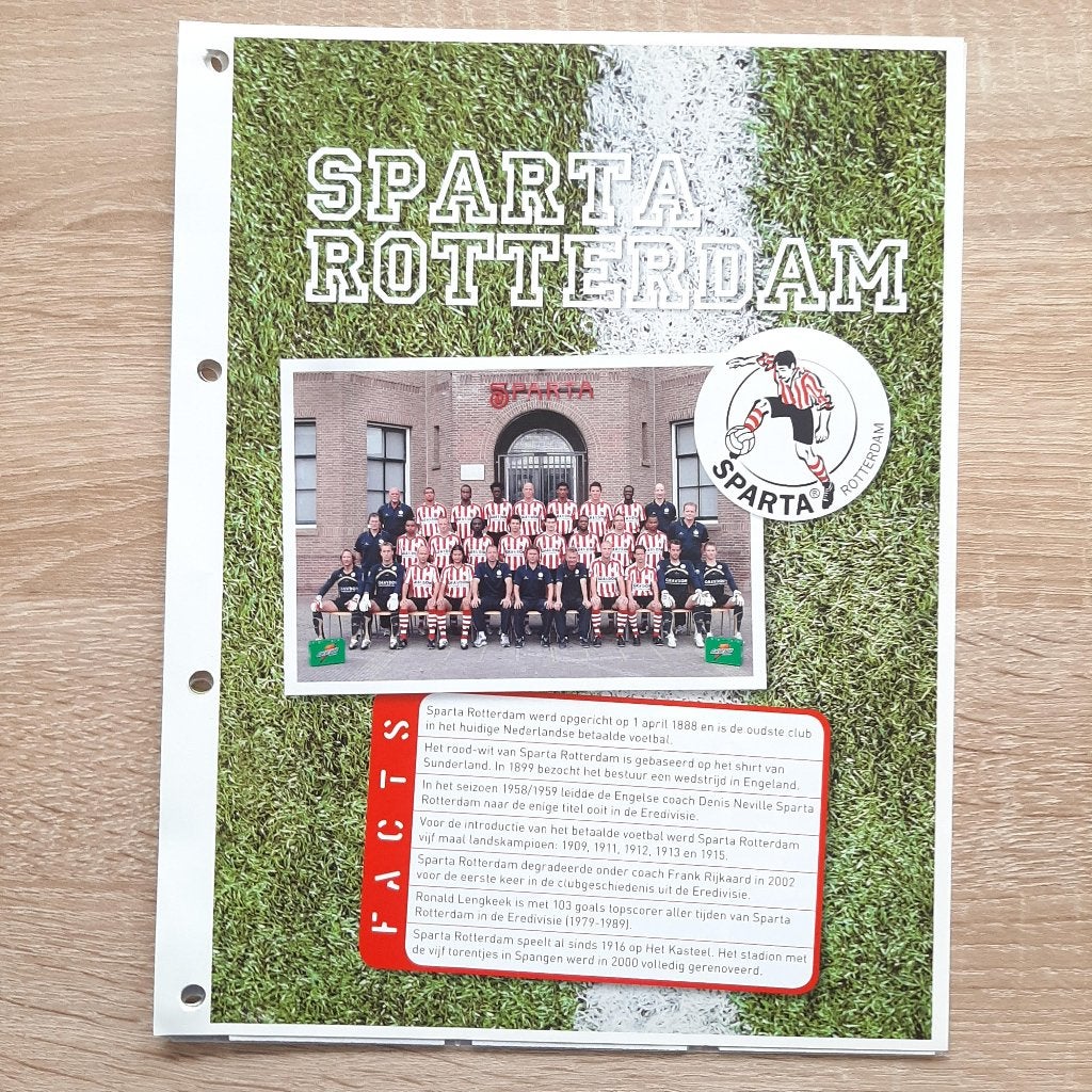 SPARTA Rotterdam voetbalplaatjes seizoen 2007-08 NIEUW staat, Verzamelen, Sportartikelen en Voetbal, Verzenden, Nieuw, Sparta