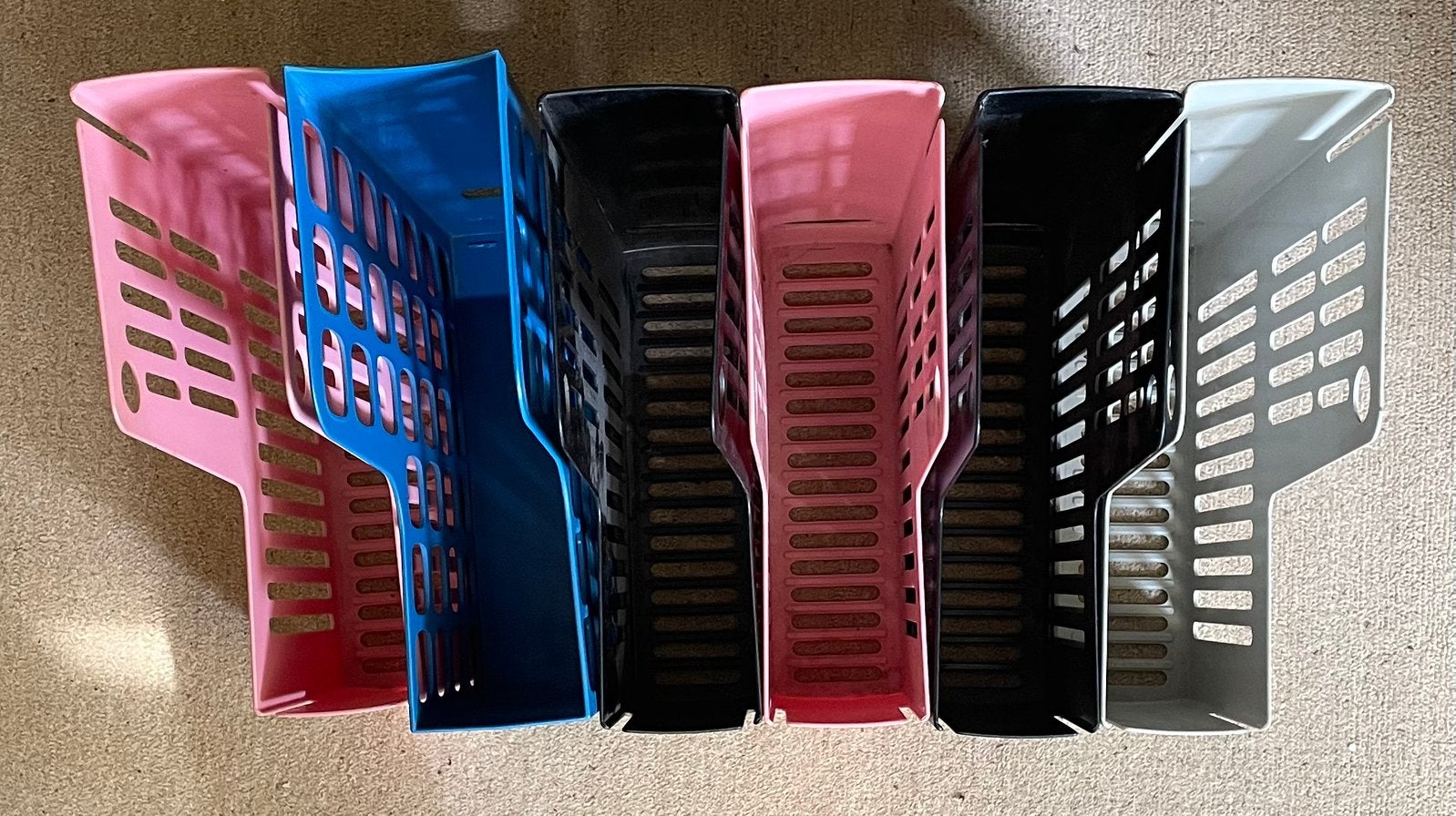 6x tijdschrifthouder, Huis en Inrichting, Woonaccessoires | Krantenbakken en Lectuurbakken, Ophalen, Gebruikt