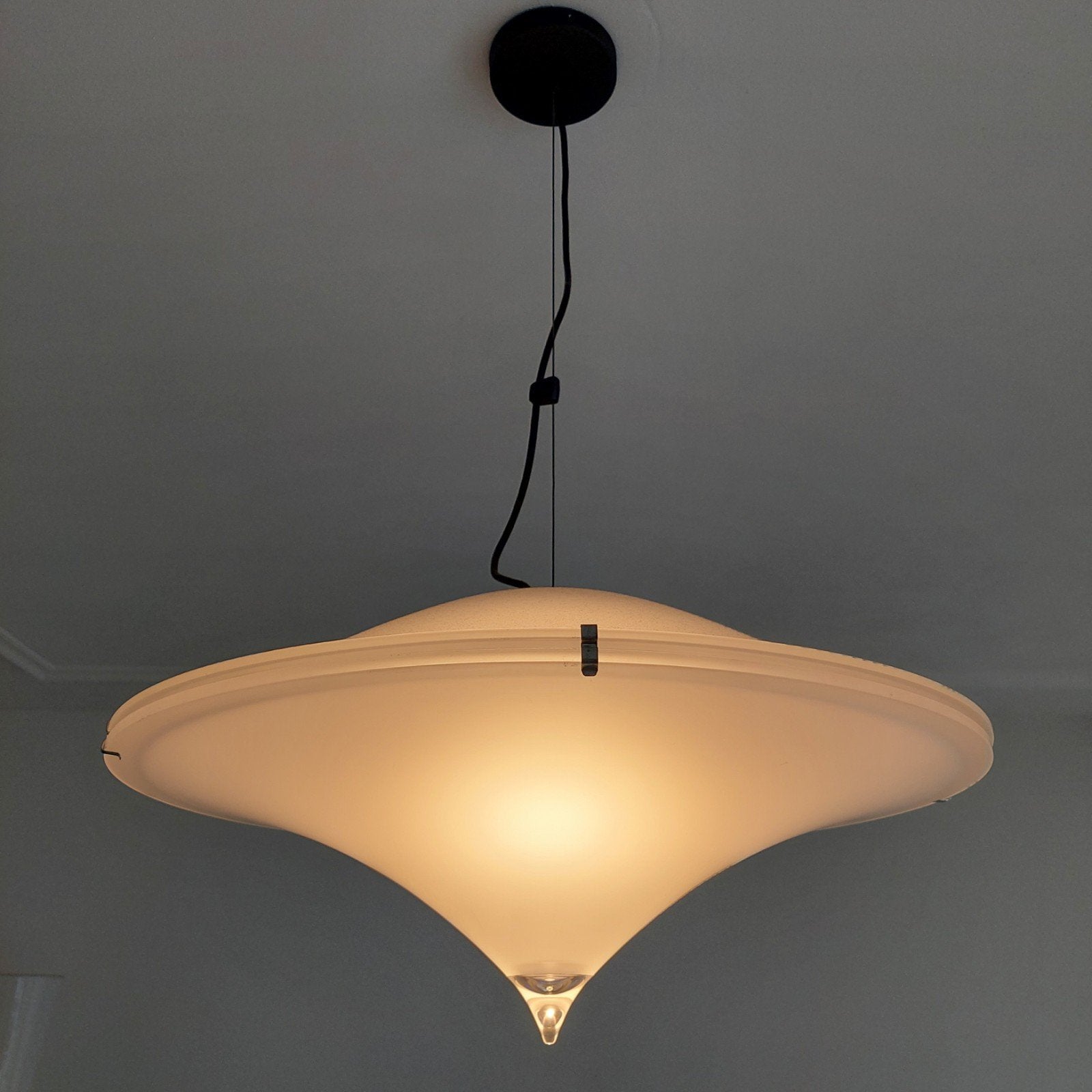 Tre Ci Luce “Alien” hanglamp – Italiaans design, Ophalen, E27 (groot), Zo goed als nieuw, Glas