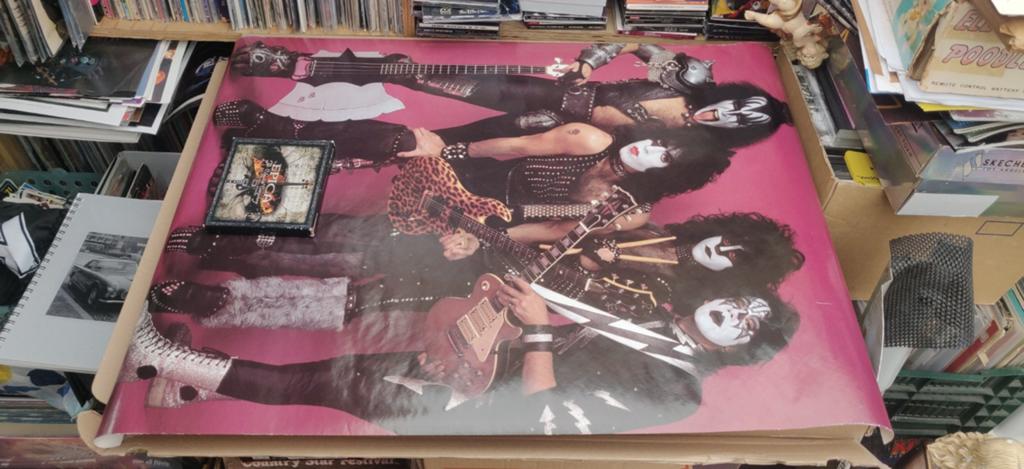 Kiss vintage poster, Ophalen of Verzenden, Zo goed als nieuw, Poster, Artwork of Schilderij