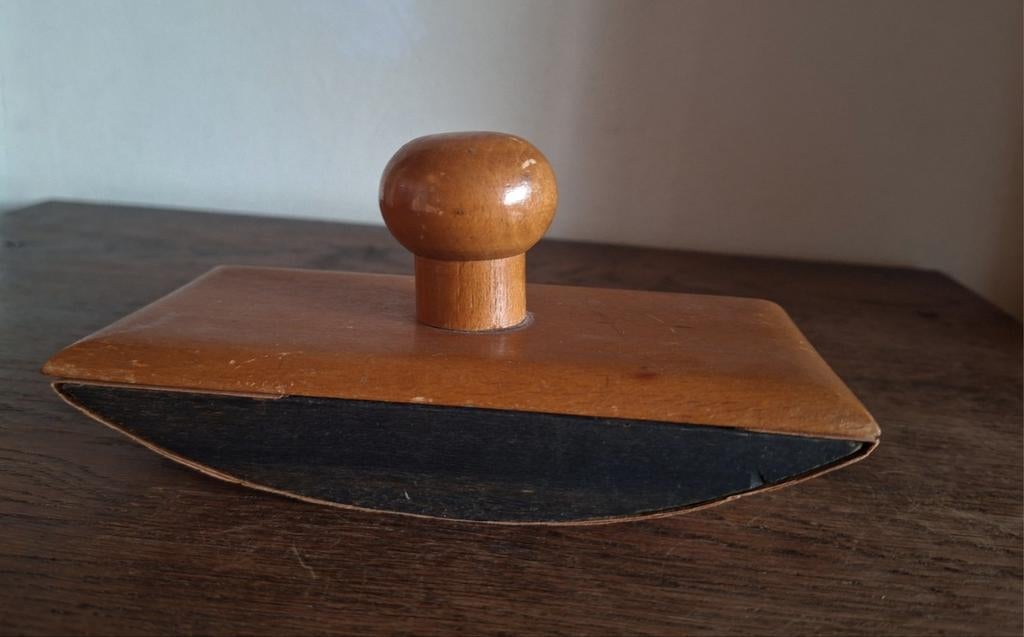 Vintage houten inkt blotter, vloeistempel, iprst., Ophalen of Verzenden