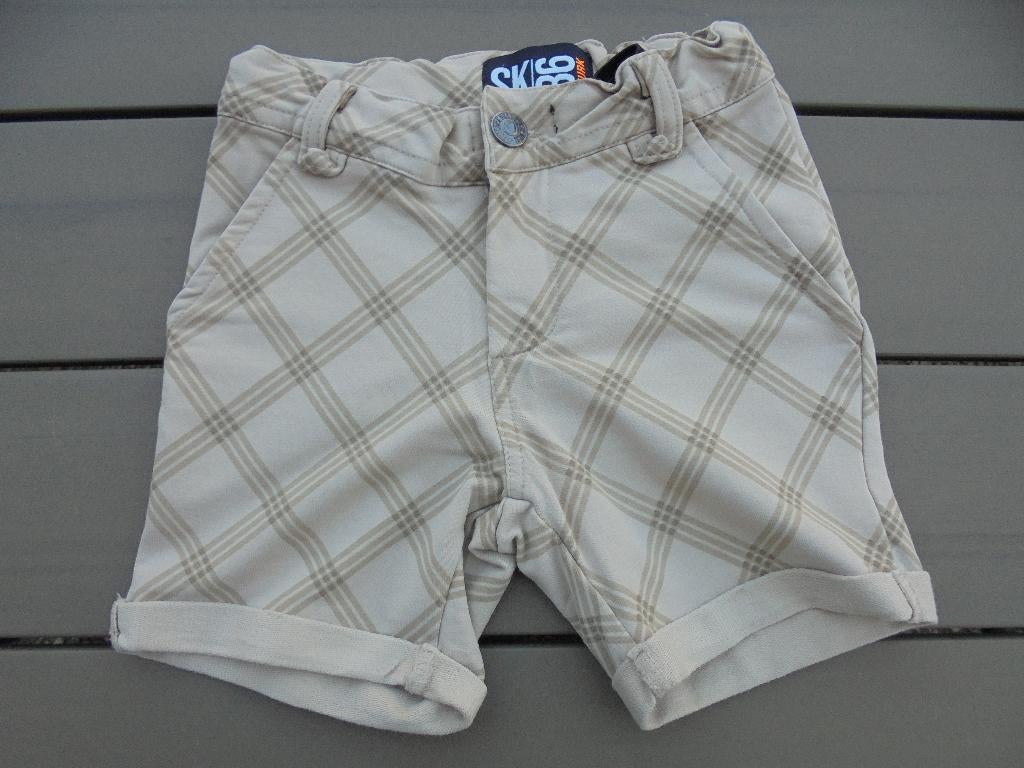 Bruin ruiten korte broek SKURK, Kinderen en Baby's, Broek, Skurk, Ophalen of Verzenden, Zo goed als nieuw