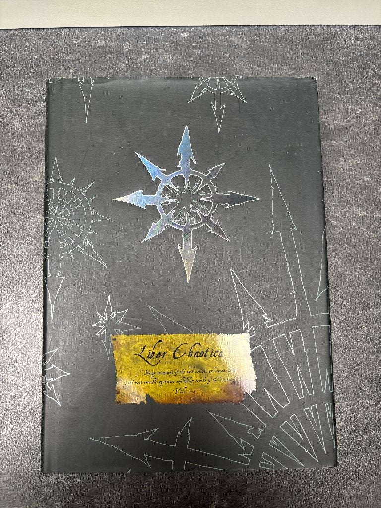Liber Chaotica Warhammer hardcover + paperback, Ophalen of Verzenden, Gebruikt, Warhammer, Boek of Catalogus