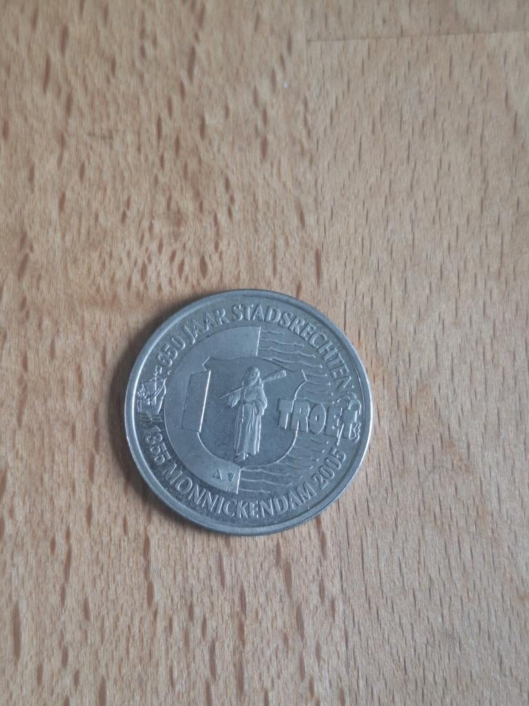 Penning Monnickendam 2005 stadsrechten 650 jaar, Ophalen of Verzenden
