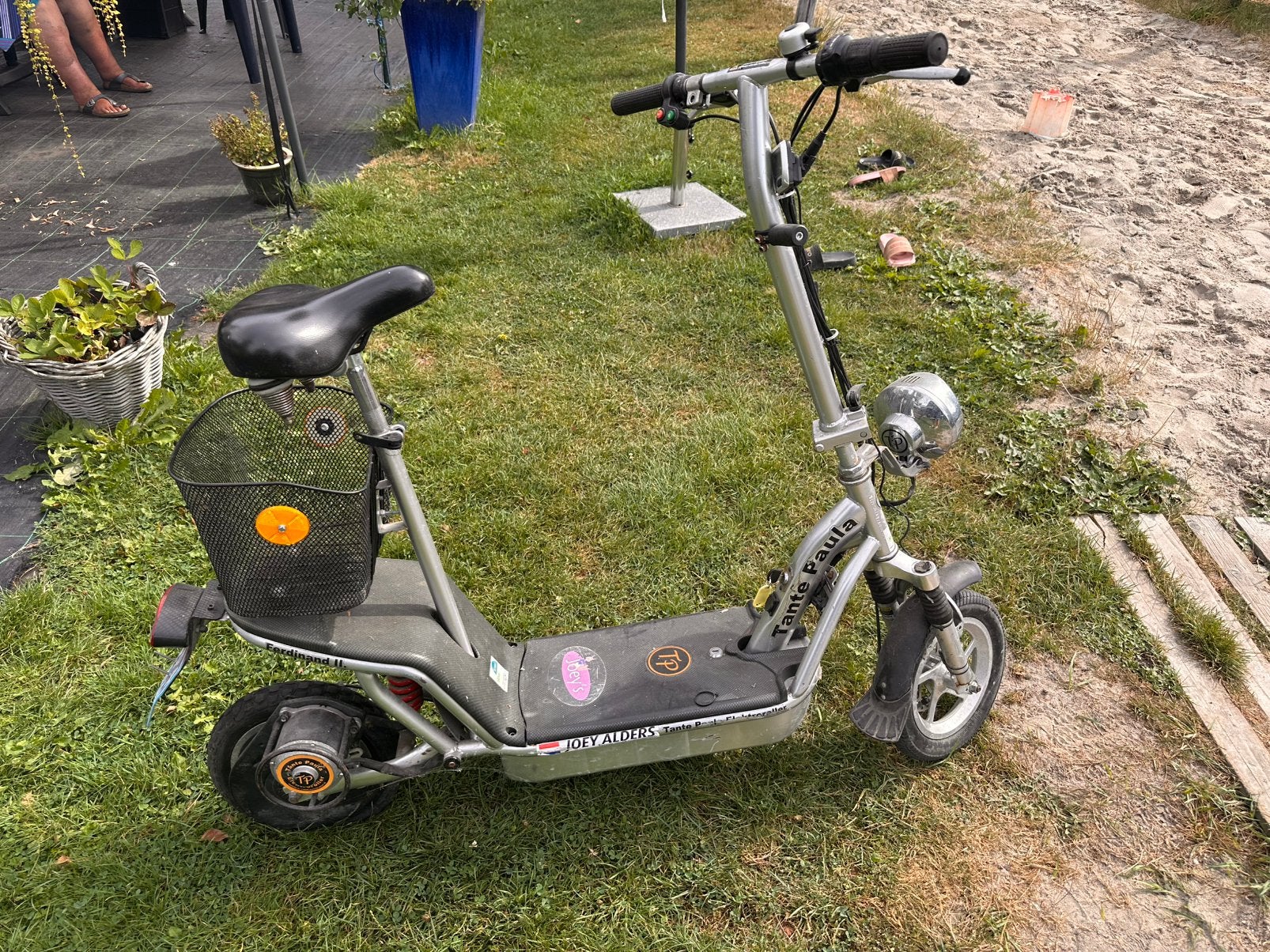 Tante paula step met kenteken, Fietsen en Brommers, Steps, Ophalen, Gebruikt, Elektrische step (E-scooter)