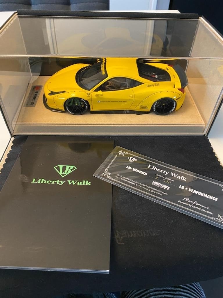 Liberty Walk LB-works Ferrari 458 1:18., Hobby en Vrije tijd, Ophalen of Verzenden, Nieuw, Auto, Overige merken
