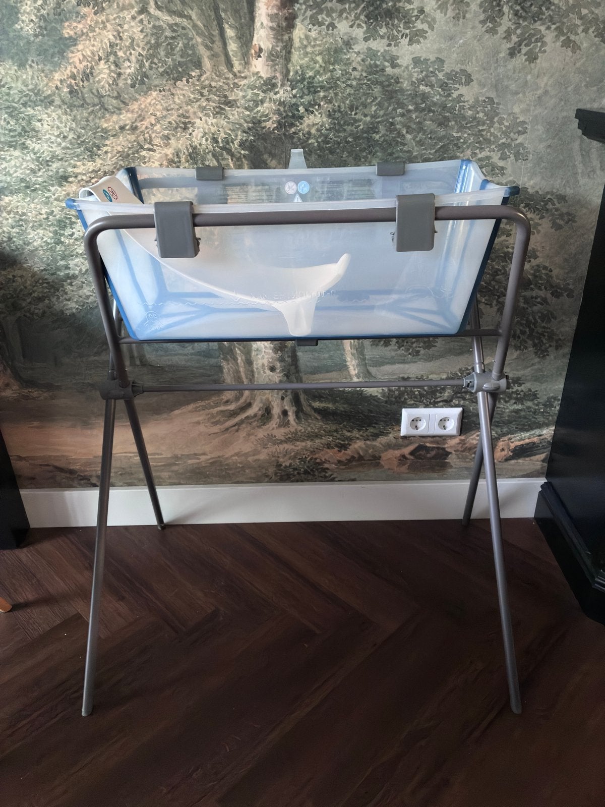 Stokke Flexi Bath + standaard, Kinderen en Baby's, Zo goed als nieuw, Badje, Standaard, Ophalen