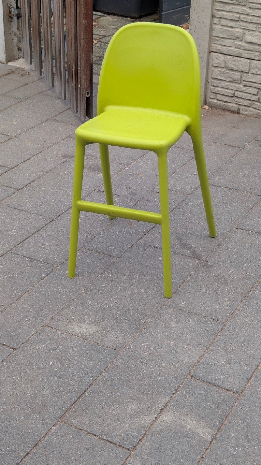 Limegroene ikea urban kinderstoel van kunststof, Ophalen, Kunststof, Gebruikt, Overige kleuren