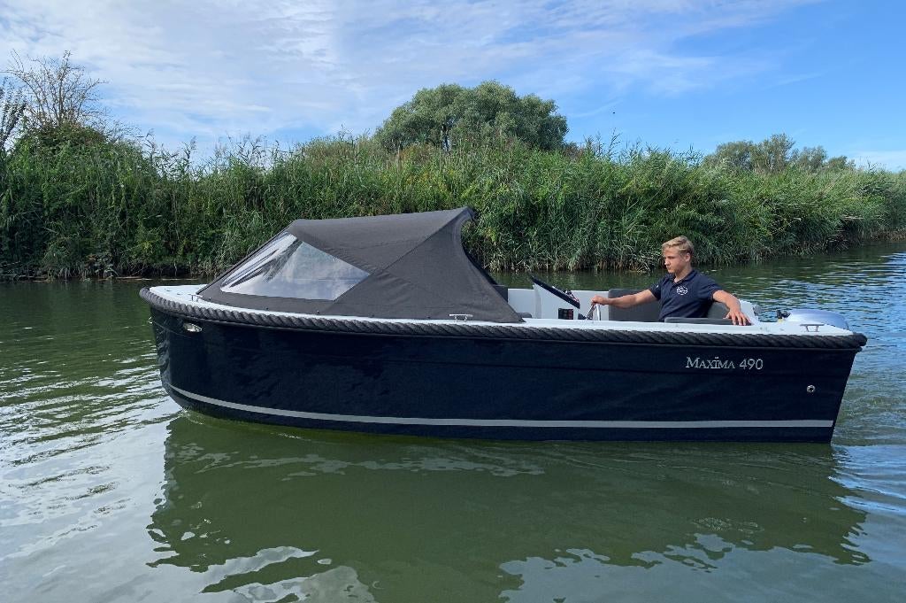 Maxima 490 Sloep | Stel zelf samen | Luxe instapmodel €9.950, Ophalen, Nieuw, Dekbeslag, Motorboot