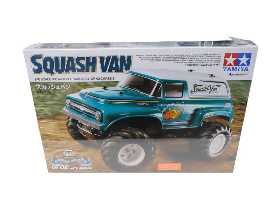 Tamiya 58725 1:10 RC Squash Van 4WD GF-02, Elektro, Auto offroad, Nieuw, Ophalen of Verzenden