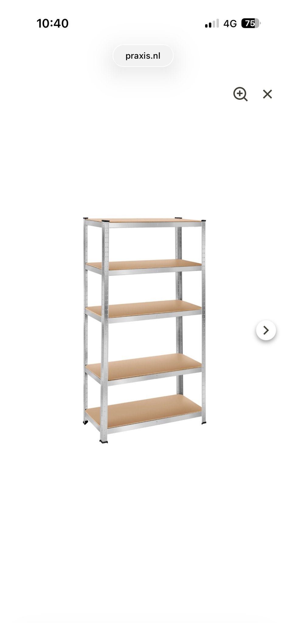 2x Tectake Werkplaatsrek stellingkast 90x40x180 cm - Zilver, Ophalen
