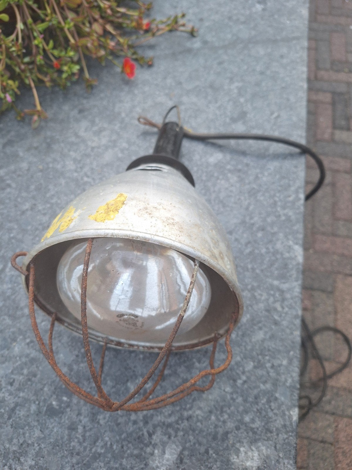 Vintage warmte/ boerderijlamp industrie lamp, Ophalen of Verzenden