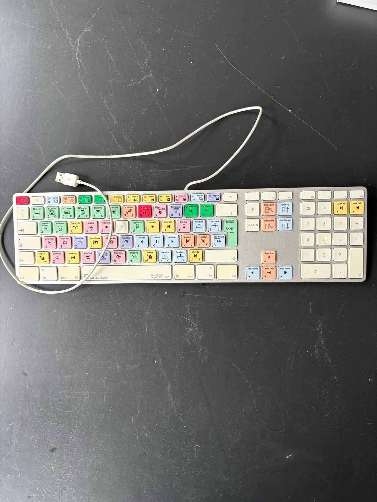 Apple LogicKeyboard met sneltoetsen voor Final Cut Pro X, Computers en Software, Ophalen, Gebruikt, Multimediatoetsen, Qwerty